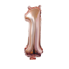Nafukovací balónky 81cm ve tvaru čísel - Rose Gold