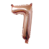 Nafukovací balónky 81cm ve tvaru čísel - Rose Gold