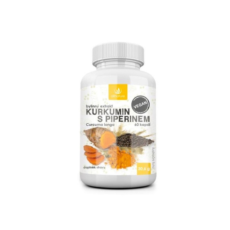 Allnature Kurkumin s piperinem