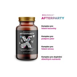 BrainMax Afterparty - podpora pro zmírnění kocoviny, 80 kapslí