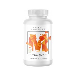 BrainMax Energy Magnesium®, 1000 mg, Hořčík Malát 200 mg, 200 kapslí