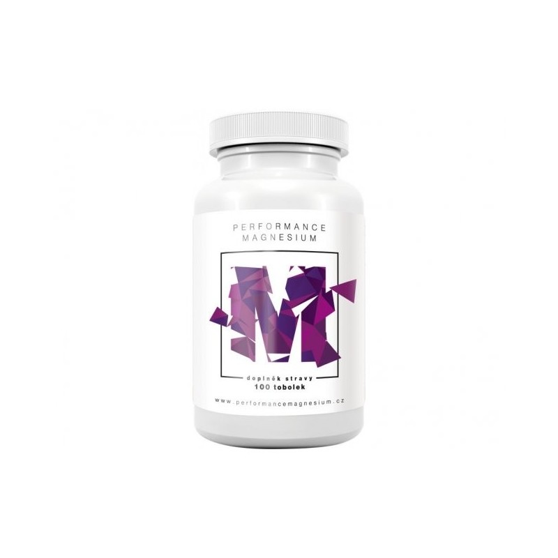 BrainMax Performance Magnesium®, 1000 mg, Hořčík 200 mg + Vitamín B6 P5P, 100 vegan kapslí