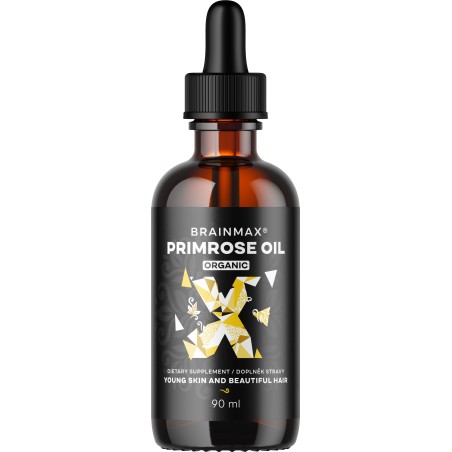 BrainMax Primrose oil BIO, pupálkový olej, 90 ml