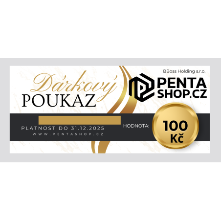 Dárkový poukaz PentaShop.cz na nákup zboží v hodnotě 100 Kč