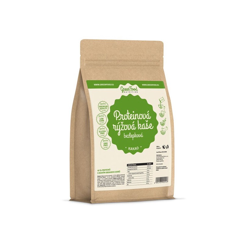 GreenFood Proteinová rýžová bezlepková kaše