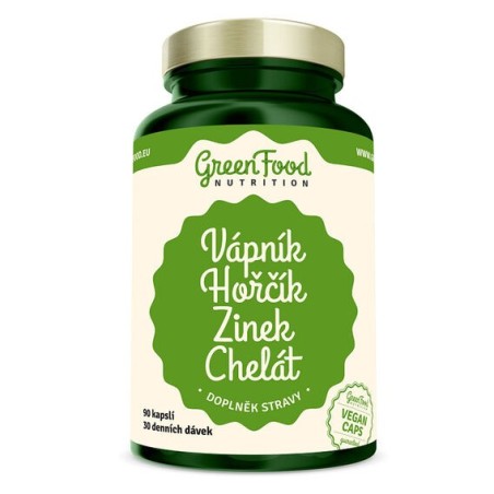 GreenFood Vápník Hořčík Zinek Chelát