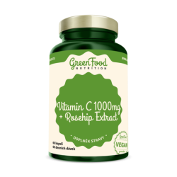 GreenFood Vitamin C 1000 + Extrakt ze šípků