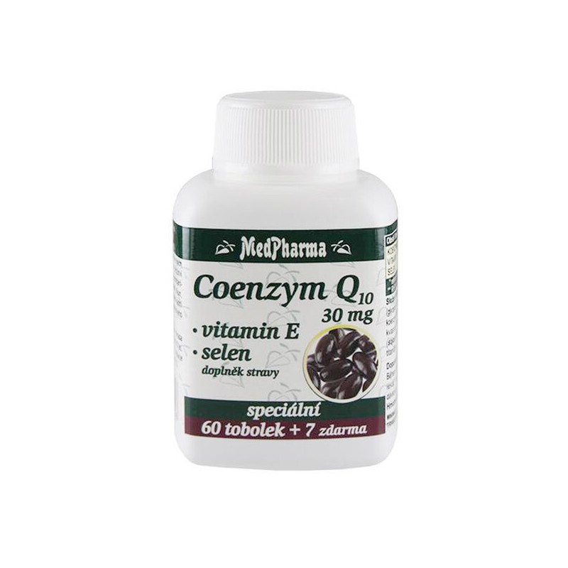 MedPharma Coenzym Q10 30 mg + vitamin E + selen
