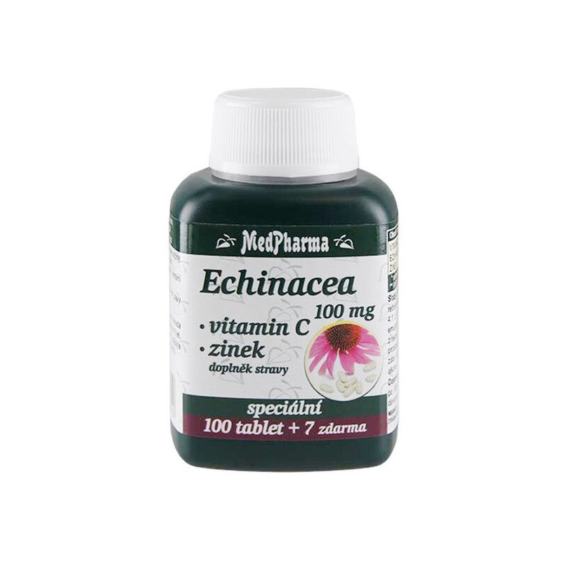 MedPharma Echinacea + vitamin C + zinek 100mg