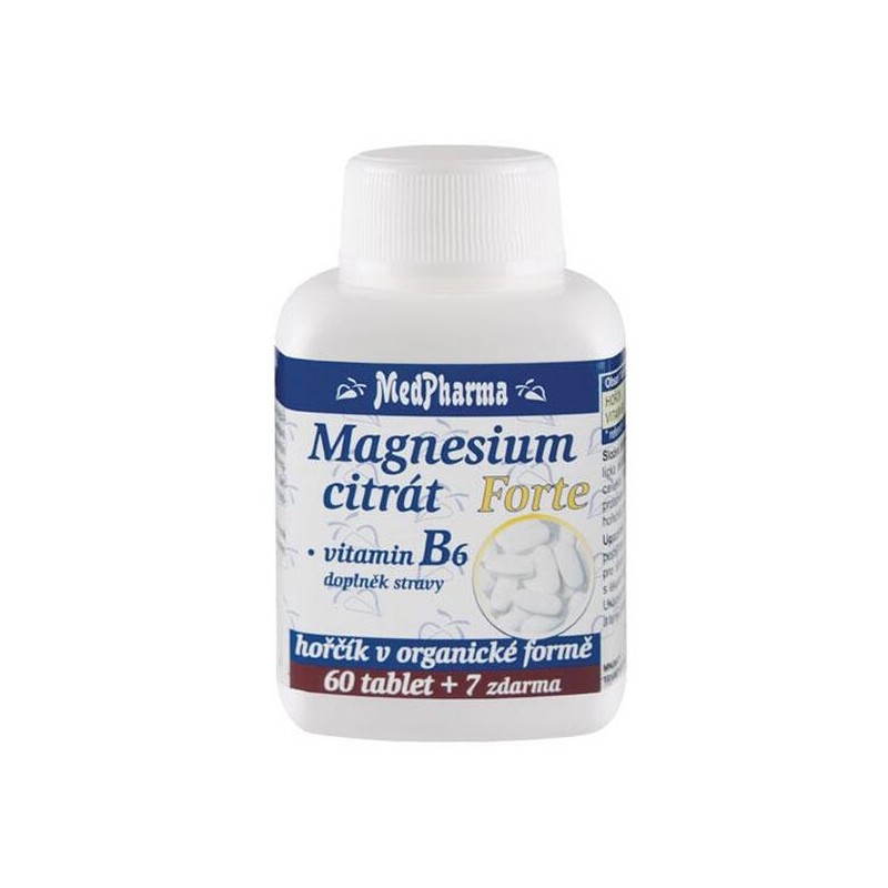 MedPharma Magnesium citrát Forte + vitamin B6