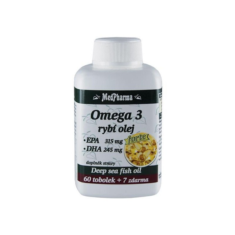 MedPharma Omega 3 rybí olej FORTE