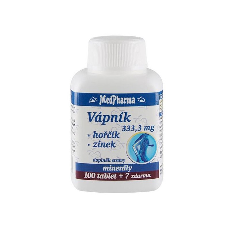 MedPharma Vápník 333,3mg + hořčík + zinek