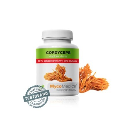 MycoMedica - Cordyceps 50 % ve vysoké koncentraci 90 kapslí