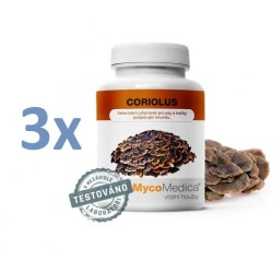 MycoMedica Coriolus Versicolor Outkovka pestrá 3 x 90 kapslí