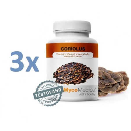 MycoMedica Coriolus Versicolor Outkovka pestrá 3 x 90 kapslí