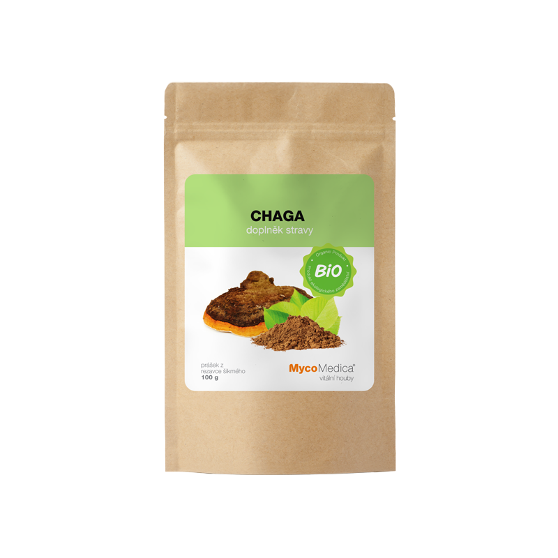 Mycomedica Chaga prášek BIO 100g